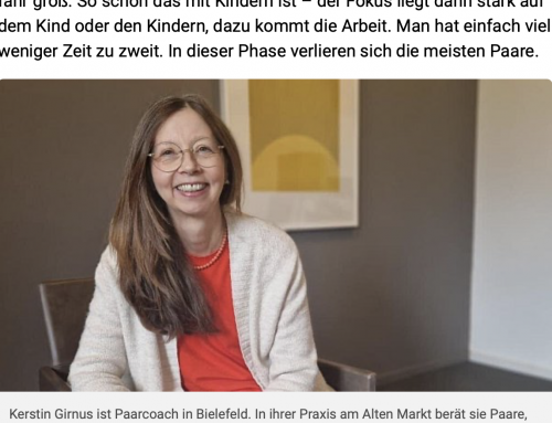 Interview mit mir in der online Neuen Westfälischen zu Beziehungstrott